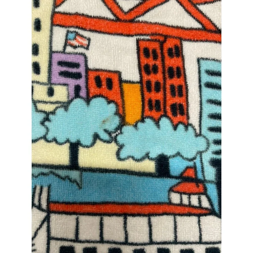 Vintage New Orleans Beach Bath Towel Saints Super Dome Jazz Mardi Gras…